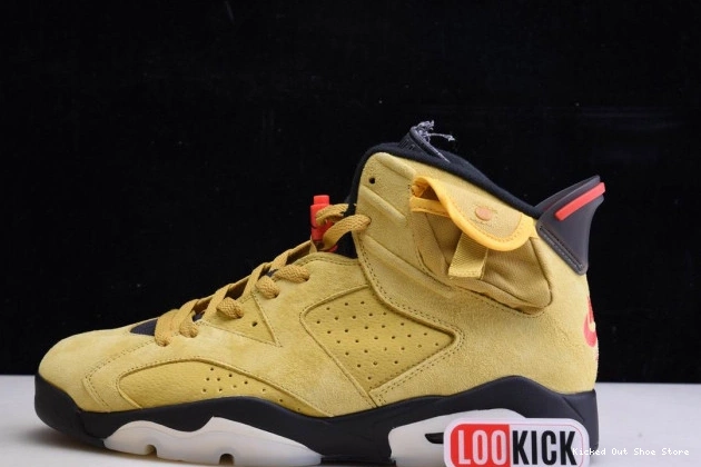 Kick Theory X SCOTT TRAVIS CN1084-300 YELLOW JORDAN 6 AIR 0630